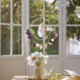 thumbnail image 2 of SUSHANG Crystal Suncatchers for Window Hanging Sun Catcher Top Glass Double Rings Moon For Car Chandelier Garden Window Hanging Ornament Rainbow Maker Colorful Home Decor Housewarming Gifts, 2 of 5