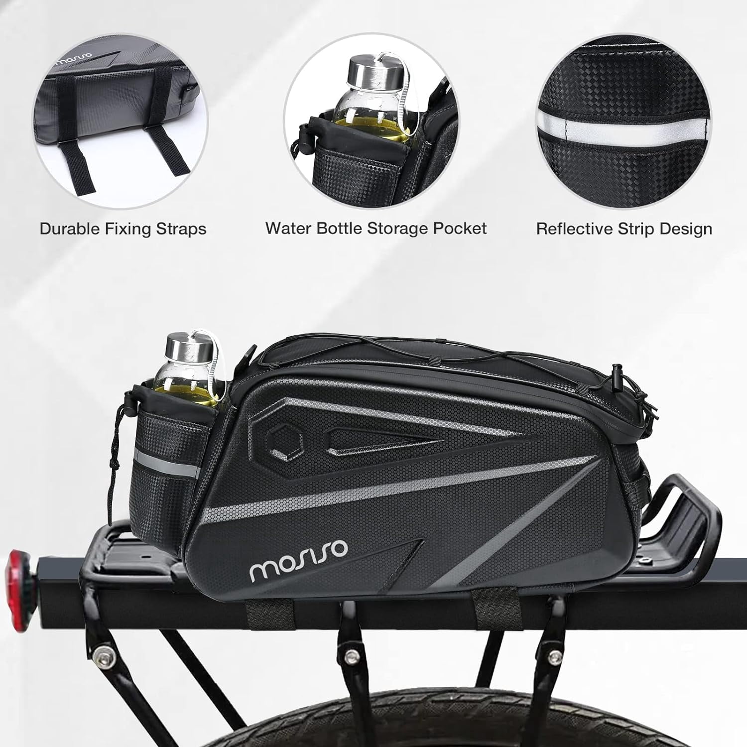 Mosiso - Brandclub - Mosiso Bike Rack Bag, Waterproof Bike Rear  display picture 1