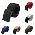 thumbnail image 1 of Trayknick Ceinture de Taille Unisexe Décontractée Unie en Toile à Lanières avec Boucle Automatique Rouge, 1 of 13