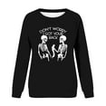 thumbnail image 4 of JYLPZYR Halloween Tshirt Costume Women's I Got Your Back Skeleton Crew Neck Sweatshirt (Black,M), 4 of 4