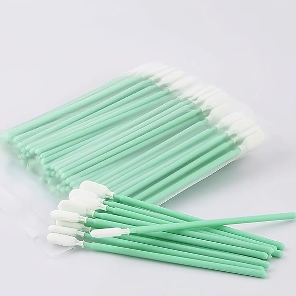 wonima166 Cleaning Swab Kit, 100pcs Nonwoven Cotton Swab Dust-proof for Clean Laser Lens Polyester Swabs Lint Free Swabs for Optics Lens, Camera, Arts and Crafts, Automotive Detailing (S)