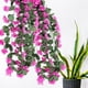 thumbnail image 4 of KAKOWELY 2 piezas de flores artificiales colgantes, enredaderas, plantas colgantes de imitación, flores falsas, ramos de enredaderas, guirnalda para el hogar, 4 of 5
