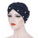 thumbnail image 3 of Bufanda Mujer Hijab Pérdida de cabello Mujer Turbante Gorra Vino Rojo JAMW Sencillez, 3 of 5