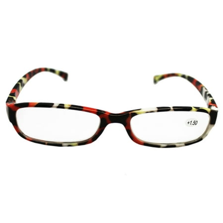 Cheetah Spotted Thick Frame Reading Glasses (+1.50)