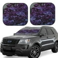 thumbnail image 2 of Picia Lilac 2 Piece Car Windshield Sun Shade Foldable | Foldable Sun Shield for Front Window Blocks UV Rays and Keeps Your Vehicle Cool-Medium, 2 of 7
