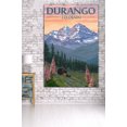thumbnail image 3 of Durango, Colorado, Bears and Spring Flowers (36x54 Giclee Gallery Art Print, Vivid Textured Wall Decor), 3 of 3