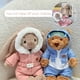 thumbnail image 5 of Conejito de peluche de esquí, lindo oso de peluche con traje de nieve, muñeco de peluche suave, regalo de cumpleaños de Navidad para niños, 5 of 5