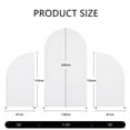 thumbnail image 4 of Arch Backdrop Stand Set of 3, Wedding Arch Cover, Double Sided Round Top and Half Moon Top Stretchy Backdrop for Birthday Parties, Baby Showers, Banquets - 5ft, 7.2ft, 5ft White, 4 of 4
