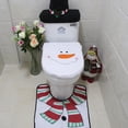 thumbnail image 1 of Alfombra del piso Irfora 3 uds tapa de inodoro de Navidad cubierta de tanque en forma de U juego de alfombras de baño suave antideslizante absorbente de agua alfombra de baño para decoración de festi Irfora Alfombra del piso, 1 of 7