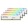 thumbnail image 1 of Memoria Kingston FURY Beast RGB blanca DDR5 de 128 GB (4 x 32 GB), 1 of 9