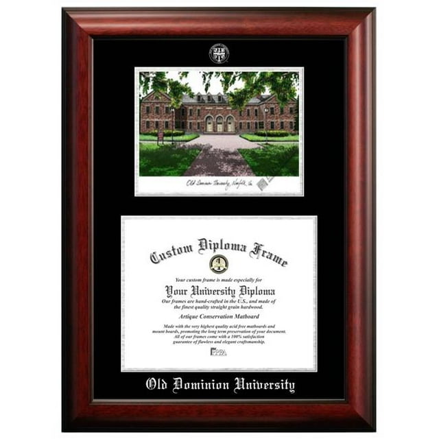 Campus Images VA998LSED-1411 14 x 11 in. Old Dominion Musical Band Silver Embossed Diploma Frame with Lithograph