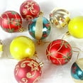thumbnail image 4 of 30ct Christmas Ornaments Tree Decorations, 2.36 Inch Christmas Ball Shatterproof Hanging Ornament Bulk for Xmas Holiday Party Decor, Type 3, 4 of 9