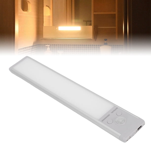 Iluminación Recargable Para Debajo Del Gabinete, Luz LED Recargable Con Sensor De Movimiento, Luz Magnética Para Armario Interior, Lámpara Debajo Del Mostrador Para Escaleras De