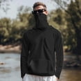 thumbnail image 6 of HAJWOH Sun Protection Shirts for Men with Mask UPF 50+ Fishing Blouses Long Sleeve UV Rash Guard Hiking Lightweight Hoodies, 6 of 7