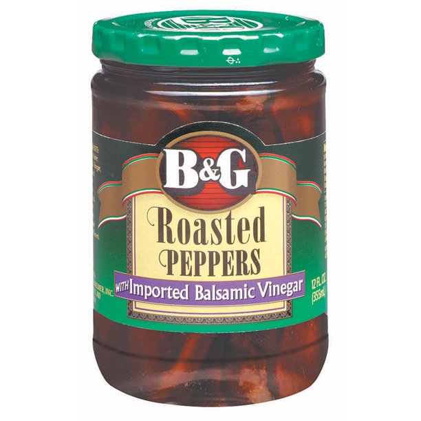 B&G Roasted Peppers, Balsamic Vinegar, 12 Fl Oz