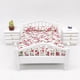 thumbnail image 3 of Miniatura de madera 1/12 Casa de Muñecas Cama Doble Hoja Floral Casa Muebles Niños Juguete para el Hogar Jumpingount WJ4205-00B, 3 of 7