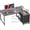 Grey, variant on Amadwell 43 Inch L Shaped Desk with Power Outlets & Drawers, Reversible L-Shape Computer Desk