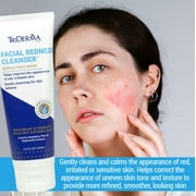 TriDerma Facial Redness Cleanser, Gentle Face Wash Helps Improve Appearance of Redness-Prone Skin, 4.2 oz