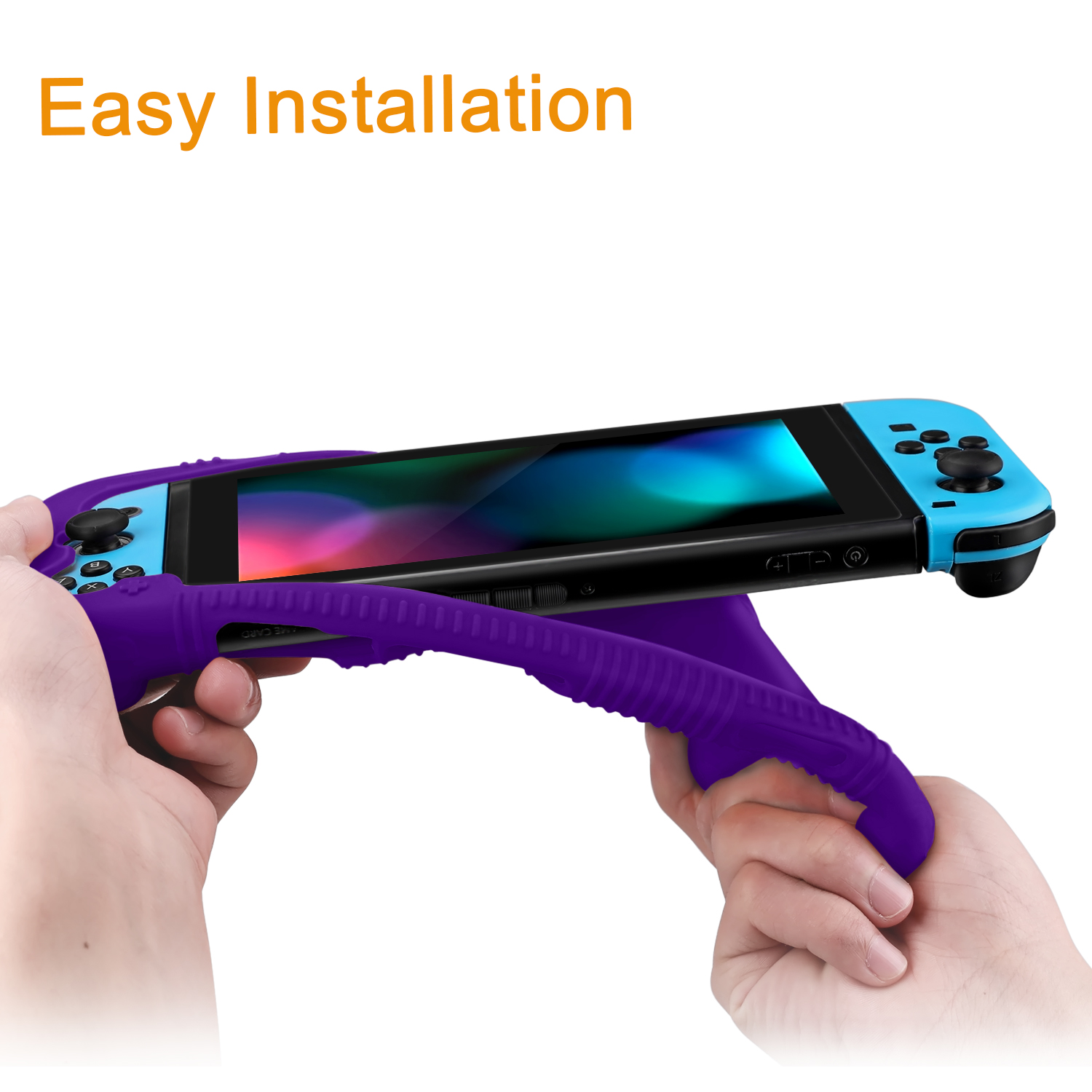 Fintie Silicone Nintendo Switch Case - Purple photo 3