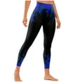 thumbnail image 5 of WJHWSX Workout Leggings for Women,Women's Leggings,Butt Lifting Leggings for Women,Cinched,Comfort Fit,Printed,Polyester,Spandex,Blue,L(US:8), 5 of 6