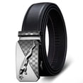 thumbnail image 2 of Cinturón de cuero de alta gama con hebilla automática para hombre, cinturón de piel de vaca pura para negocios, cinturón casual para hombre, 2 of 2