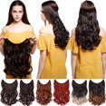 thumbnail image 6 of Sego New Invisible Secret Wire in Real Hair Extensions One Piece Curly Wavy Straight Thick Hair Extension Synthetic Hairpieces for Women, 6 of 8