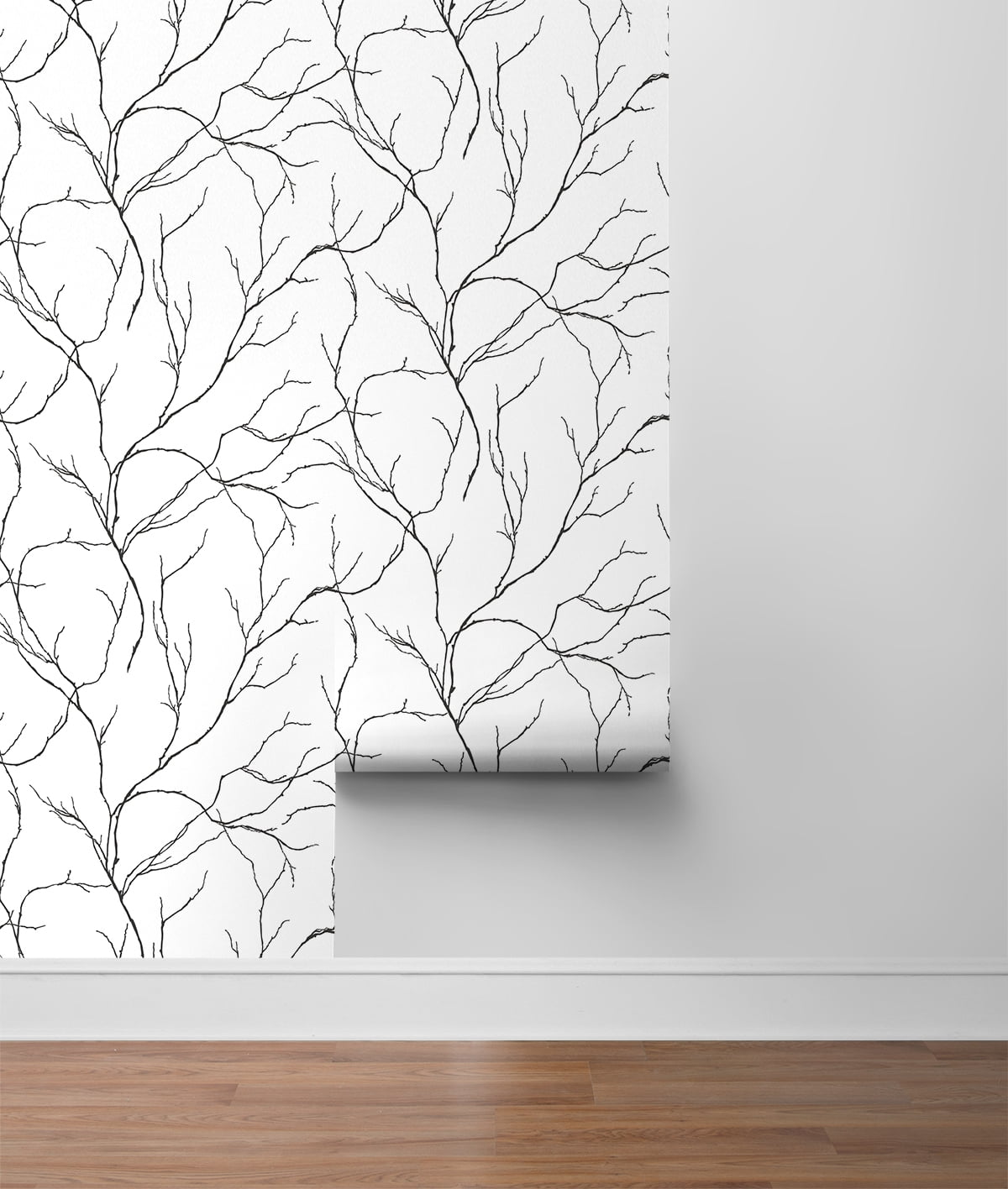 NextWall Delicate Branches Peel and Stick Wallpaper
