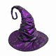 thumbnail image 3 of Sombrero de bruja de disfraz de Halloween, accesorios para fotos para fiestas temáticas de carnavales en clubes Púrpura, 3 of 9