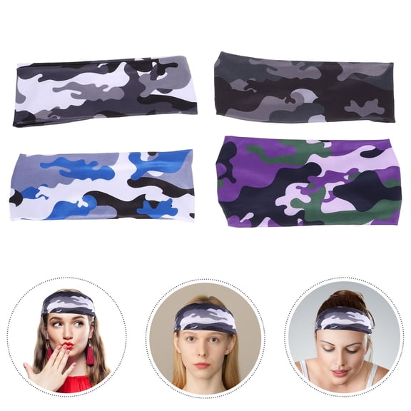 Masteelf 4-Pack Kids Soccer Sweatbands Athletic Headbands for Boys, Breathable & Sweat-Wicking, Perfect for Running and Sports Activities
