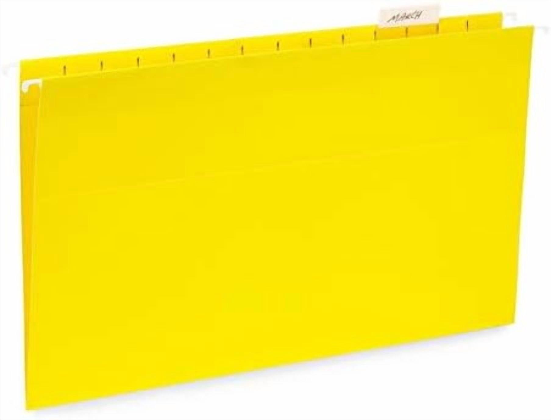 50 Legal Hanging File Folders, 50 Reinforced Hang Folders, Designed for Home and Office Color Coded File Organization, Legal Size, Assorted Colors, 50 Pack