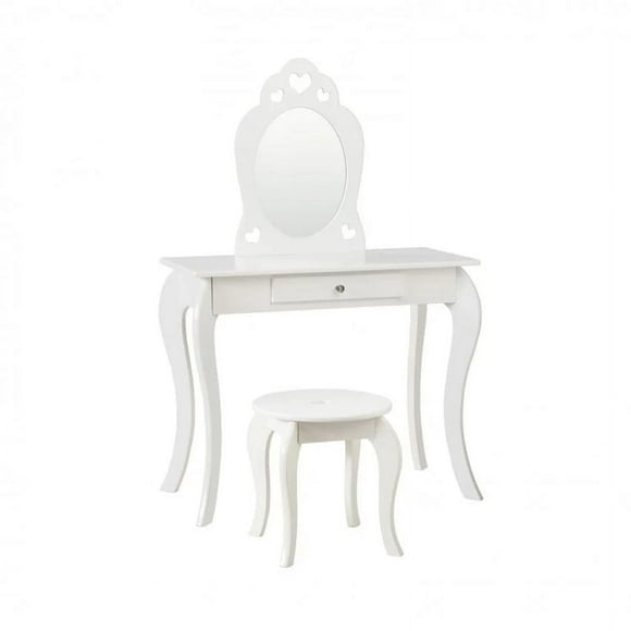 Children's Princess Makeup and Dressing Table Set with Mirror