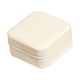 thumbnail image 5 of Joyero organizador de joyas, caja de anillos, joyero de cuero, caja de almacenamiento de joyas, estuche de viaje para anillos, pendientes blanco, 5 of 9