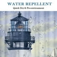 thumbnail image 5 of Coastal Lighthouse Shower Curtain, Bluish Violet Ocean Shower Curtain Sets for Bathroom,Waterproof Sailboat Nautical Shower Curtain Decor Accessories with Hooks 72X84 inch, 5 of 7