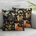 thumbnail image 3 of Qinduosi Throw Pillow Covers Owl Forest Animals Pattern Square Pillowcase for Home Decor Sofa Car Bedroom Pillow case White, 3 of 5