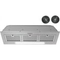 thumbnail image 1 of Streamline 36 in. Melisurgo Convertible Insert Range Hood in Brushed Stainless Steel with Baffle Filters, Push Button Control, LED Lights, 1 of 9