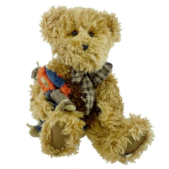 Boyds Bears Plush RUSTY & SCARDYCROW Fabric Fall Autumn Scarecrow 912642