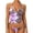 C-Grey291, variant on Tankini Swimsuits For Women Leopard Floral Printed Halter 2 Piece Bathing Suit With Tie Side Brief Bottoms Versatile Beachwear
