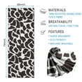 thumbnail image 2 of White and Black Of Leopard Print Hot Yoga Mat Towel Non Slip for Hot Yoga - Quick-Drying Yoga Mat Cover with 4 Corner Pockets with Travel Bag - Hot Yoga Towel Non Slip 70"x26", 2 of 6