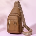 thumbnail image 2 of Women Shoulder Bag Fashion New Pattern Solid Color Comfortable Zipper Large Capacity Messenger Bag Small Shoulder Bag for Men Leather Shoulder Bag for Men over The Shoulder Bags for Men over The, 2 of 4
