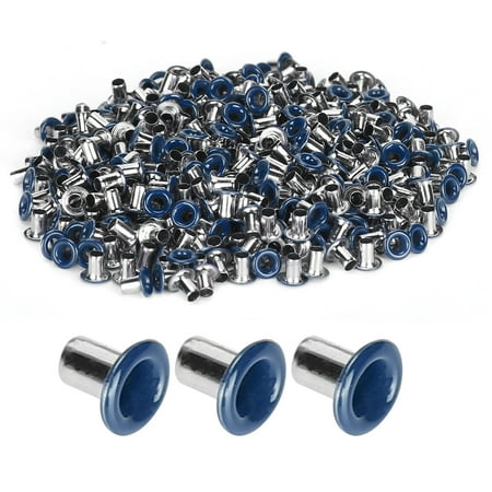 

500Pcs Brass Eyelets 2mm Inner Hole Colorful Grommets Kit for Clothing Shoes Bag DIY CraftsDark Blue