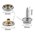 thumbnail image 4 of de broches  resistencia, 152 Uds., pernos de presión, tornillo, broches para , cierre para barco, yate, lona, Sunnimix Sujetador de botón a presión, 4 of 8