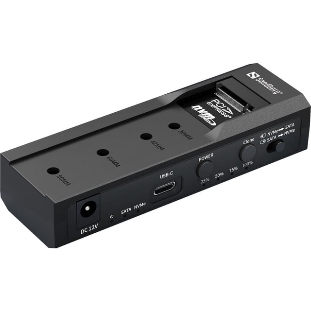 Carcasa de disco duro y estación de acoplamiento Sandberg USB-3 Cloner+D