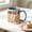 I, variant on Artist 3D Embossed Ceramic Mug, Painter Themed Coffee Cup with Blue Interior, Unique Gift for Art Lovers, 12oz A