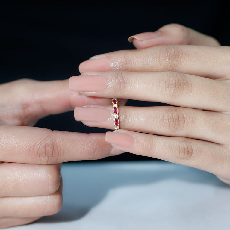 Ruby and moissanite ring deals