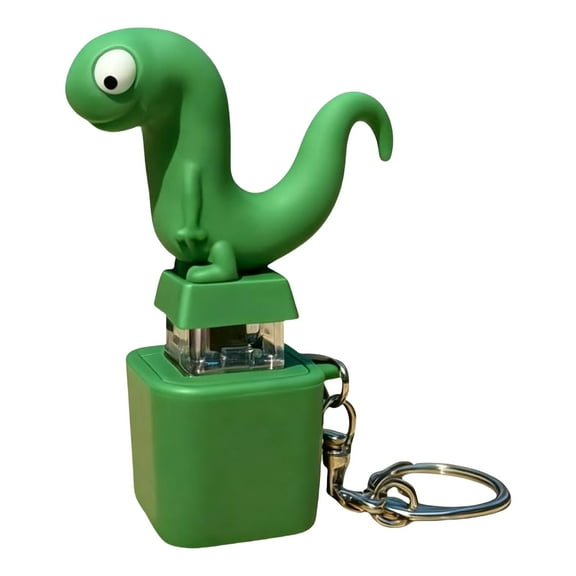 Yucurem Lizard Keychain Sound, Adults Keyboard Clicker Toys, Fun Rechargeable with Colorful Lights, Portable Stress Reliever