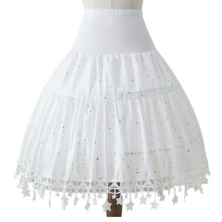 

HeroNeo Petticoat Crinoline Slips Wedding Accessories Adjustable Skirt Puffy Underskirt