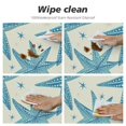 thumbnail image 4 of RUIYC Summer Round Tablecloth Coastal Starfish Nautical Table Clothes Tropical Waterproof Reusable Circle Table Cover for Picnic Party Dining Room Home Indoor Outdoor Decor, 4 of 7