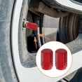 thumbnail image 3 of Motoforti Universal Tire Valve Stem Caps Car Accessories Aluminum Alloy Red 16mm 4pcs, 3 of 6