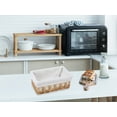 thumbnail image 5 of Unique Bargains 1 Pack Wicker Basket with Cloth Light Brown 10.2*5.9*4.3in, 5 of 6