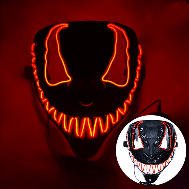 Máscaras LED de Halloween, máscaras de terror de Halloween para niños